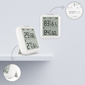 Big Backlight Digital Ambient Temperature Chicken House Poultry Farm  Thermometer With Humidity